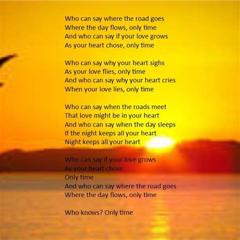 lyrics who can say|who can say song enya.